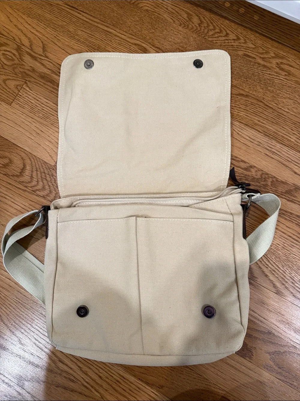 My Neighbor Totoro Beige & Green Canvas Messenger Bag
